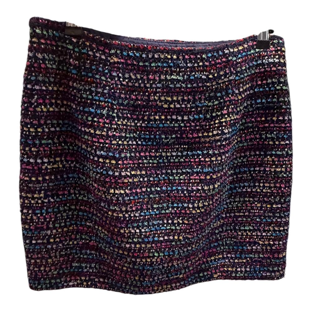 LOFT Women’s Size 6 Multicolor Tweed Skirt